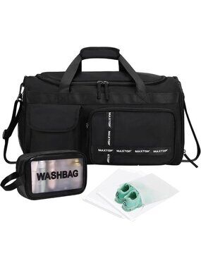 MAXTOP Large Gym Bag for Women Men Duffle Bag With Wet Dry Separation